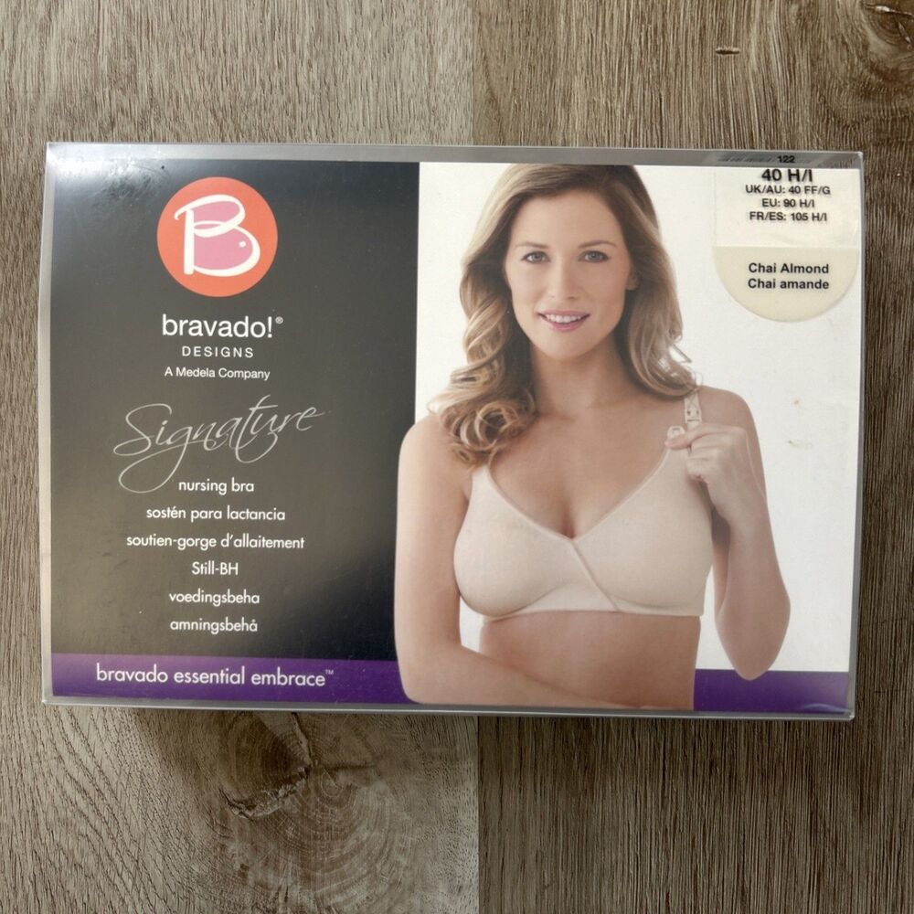Bravado Designs Signature Nursing Bra Size 40 H/I 122 Tan Chai Almond NEW